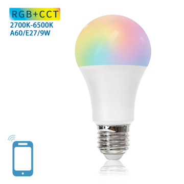 Lâmpada Smart LED WiFi RGB A60 E27 9W Aigostar