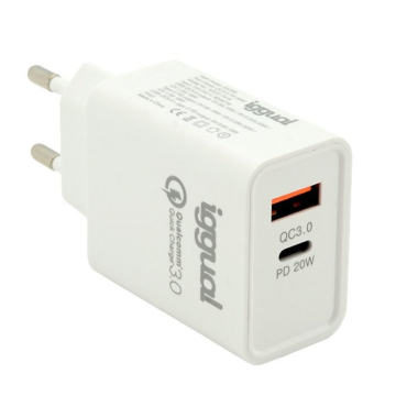 Carregador Duplo USB QC3.0 + Type-C 20W Quick Charge   - ONBIT